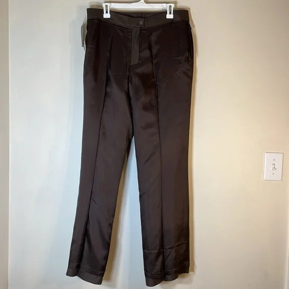 Anne Klein Linen Silk Blend Palm Springs Earth Double Layer Dress Pants. 14. NWT - Picture 10 of 12